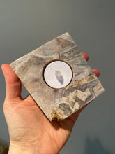 Load image into Gallery viewer, Pink Amethyst Candle Holder
