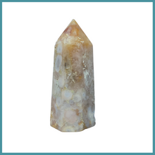 Load image into Gallery viewer, Flower Agate Tower with Carnelian
