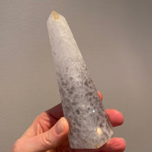 Load image into Gallery viewer, Agate Obelisk with Clear Quartz
